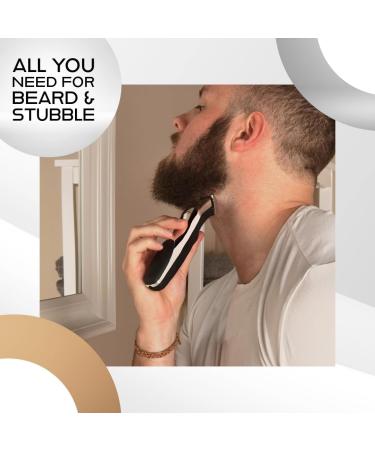Wahl Canada Rechargeable Beard Trimmer All You Need for Beard & Stubble Men Grooming beard trimmer with ergonomic contour design and soft touch elements for easy grip - Model 3243 - Buy Online on GoSupps.com