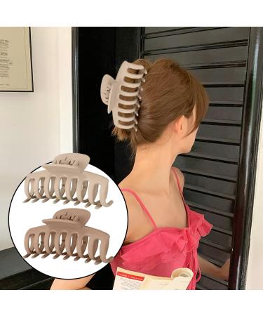 8-Piece Large Hair Gripper Clips Set - Non-Slip Claw Clips for Women & Girls - 4 Colors Available - Buy Online on GoSupps.com