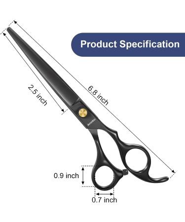 Ansnbo Professional 6 Inch Hair Cutting Scissors - Premium Stainless Steel Shears for Barber, Salon, and Home Use - Buy Online on GoSupps.com