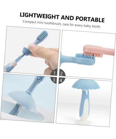 Beavorty Baby Toothbrush Set - Infant Training Silicone Toothbrush for Oral Care & Teeth Accessories - Buy Online on GoSupps.com