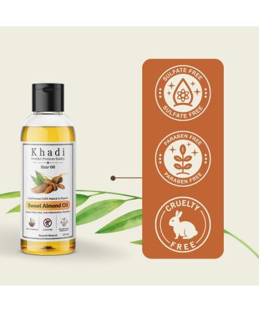 Natural Sweet Almond Oil for Hair Care 100% Pure Moisturizing Oil Nourishing and Strengthening Treatment Promotes Healthy-Looking Skin 120ml/4.05 fl oz - Buy Online on GoSupps.com