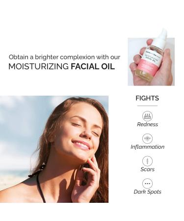 Sea Beauty Face Oil Moisturizer with Rosehip & Sea Buckthorn - 2 Fl Oz (Pack of 1) - Buy Online on GoSupps.com