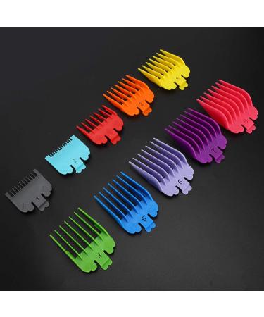 10pcs Electric Hair Clipper Comb Guide Set - Limit Comb Attachments (1.5mm to 25mm) for Precise Hair Styling - International Shipping Available - Buy Online on GoSupps.com