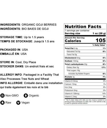 Organic Goji Berries 6 Pounds - Large, Juicy, Non-GMO | Raw Vegan Sirtfood Bulk Goji Berries - 6 Pound Pack - Buy Online on GoSupps.com