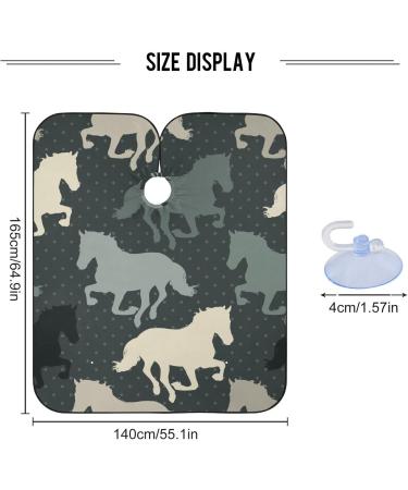 Bolaz Waterproof Barber Cape - Unisex Cheetah Haircut Bib for Men Stylish Horse Wave Design Ideal for Hair Cutting - Buy Online on GoSupps.com