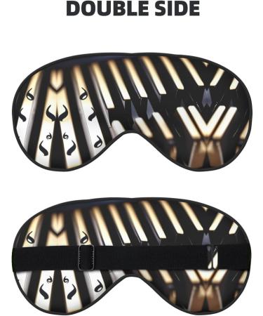Unisex Piano with Musical Notes Eye Mask | Soft Light-Blocking Sleep Mask for Comfortable Rest - Buy Online on GoSupps.com