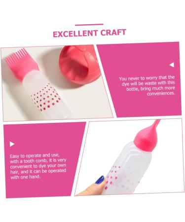 SOLUSTRE 3 pi ces Flacon Applicateur Peigne Racines pour Coloration Cheveux Rose avec chelle Gradu e Bouteille Presse Facile pour Soins Cheveux Secs Ab m s et Teinture Maison - Buy Online on GoSupps.com