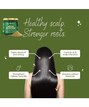 A.y.u.r.w.e.a.v.e Neem Powder for Purifying Skin & Scalp Health 100% Natural Pure & Potent 100gm/3.5oz - Buy Online on GoSupps.com