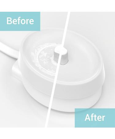 Homm Labs Oral-B Toothbrush Charger Base Clean Cover - New 2023 Version - Easy Gunk Rinse - Family-Friendly Colorful White Cover - Buy Online on GoSupps.com