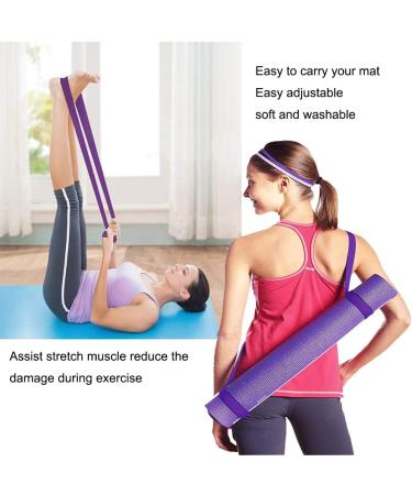Puerhuaci Yoga Mat Support Strap - Adjustable 150 cm x 3.8 cm Durable Shoulder Yoga Strap (2 Pieces) for Training Outdoor & Sports Mats - Buy Online on GoSupps.com