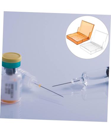 Clinic Syringe Case Holder 2pcs Box Syringe Plastic Storage Box Plastic Stand Injection Carrying Case Storage Box Injection Box Injector Storage Box Injectors Storage Box Supplies Assorted Color 7.2X7.2X1.5cm - Buy Online on GoSupps.com