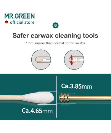 MR.GREEN Double End Earwax Remover 360 Cleaning Stainless Steel Ear Care Tools - Two Piece Pack - Buy Online on GoSupps.com
