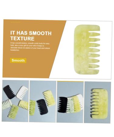 Magiclulu Jade Gua Sha Comb - Scalp Massager & Head Massage Tool for Relaxation | International Shipping Available - Buy Online on GoSupps.com