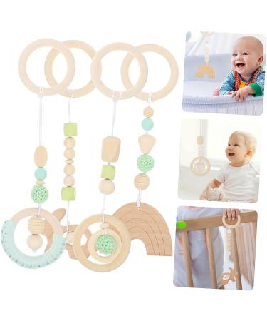 SAFIGLE 12 Pcs Baby Gym Accessories Set - Woody Plush Chew Toys for Children's Room Decor - Hemuhuan Greenx3pcs 26X8.5CMx3pcs - Buy Online on GoSupps.com