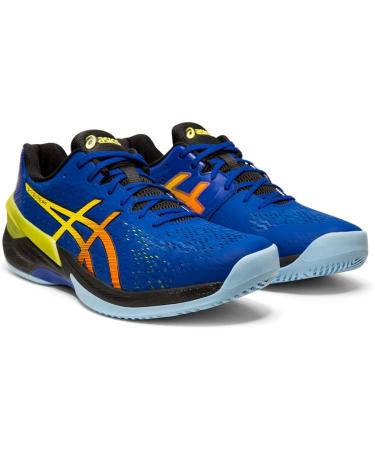ASICS Men's Sky Elite FlyteFoam Volleyball Shoe - 6, Blue/Sour Yuzu - Buy Online on GoSupps.com
