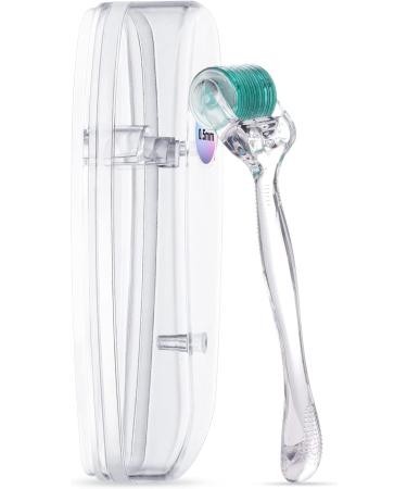 ACWOO Derma Roller 0.5mm Titanium Needles Beard Roller for Men and Women Beard Growth Roller Microneedle Roller for Stimulate Beard and Hair Growth Fine Lines Enlarged Pores Skin Care (0.5mm) - Buy Online on GoSupps.com