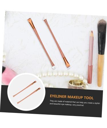 Baluue 2pcs Eyeliner Brush Eye Cosmetics Brush Travel Makeup Brush Angled Eyebrow Brush Flat Brush Plastic - Buy Online on GoSupps.com