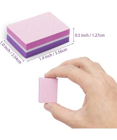 CGBE Mini Nail Buffer Block 180/100 Grit Sponge | Nail File Blocks Manicure Tools - Pink-Purple - Buy Online on GoSupps.com