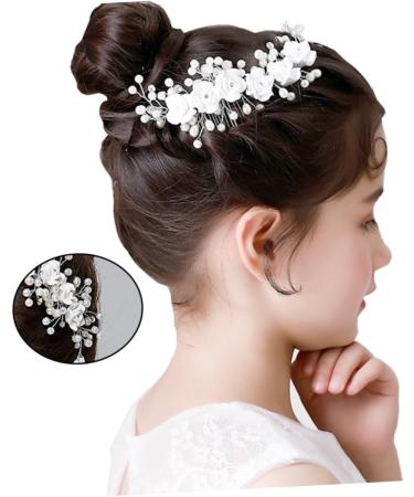 DOITOOL Bridal Side Combs Pearl Hair Comb Pearl Hair Clips Pearl Hair Pin Wedding Comb Barrette Bride Hair Clip Flower Girl Hair Clip Tiara Hair Comb for Bride Dress Accessories - Buy Online on GoSupps.com