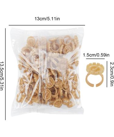 Lash Glue Cups 100PCS Adjustable DIY Glue Cups or Eyelash Extensions Portable Glue Holder for Nail Art Paint Lipstick Beginner Friendly Glue Cups for Home Welts - Buy Online on GoSupps.com