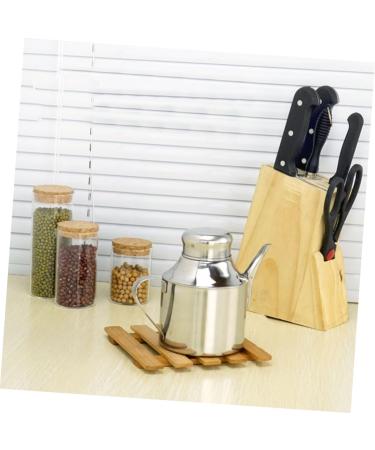 Zerodeko 2pcs Sauce Pot Water Carafe with Lid Stainless Steel Oil Pot Leakproof Oil Pot Container with Lid Oil Container for Kitchen Oil Pot Bottle Liquid Metal Multipurpose Oil Filter Pot 16X13X9.5CMx2pcs Silverx2pcs - Buy Online on GoSupps.com