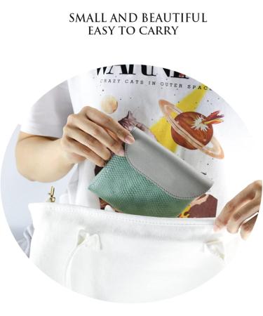 DGWerko Women's Leather Napkin Storage Bag Set | 2 Piece Organizer | 12.7x12.7 cm Period & Makeup Bag for Women & Girls - International Shipping - Buy Online on GoSupps.com