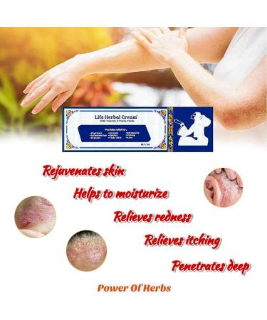 Life Herbal Cream with Vitamin D - Skin Relief for Itch, Inflammation, and Rashes - Buy Online on GoSupps.com
