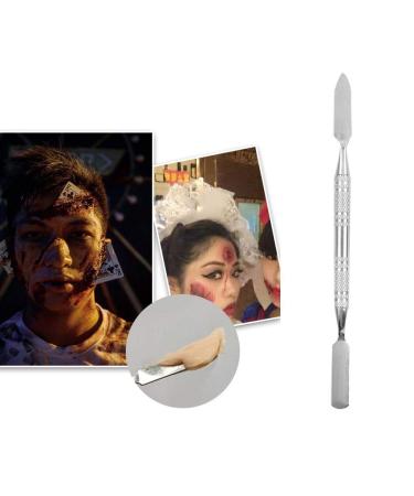 Modeling Scar Wax & Dual-Sided Stainless Steel Applicator - Special Effects Makeup Tool for Theater & Halloween Wound Scars - Buy Online on GoSupps.com