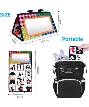 Vicloon Baby Mirror & Educational Toys | Travel Toys for Newborns & Toddlers | Cognitive Development & Learning - Buy Online on GoSupps.com