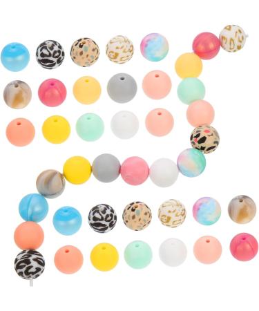 EXCEART Silicone Beads Bulk Set for Jewelry Making - Round Teething Beads for Baby Bracelets and Nursing Necklaces - Wreath Design - 1.5x1.5x1.5CM - 3 Sets - Buy Online on GoSupps.com