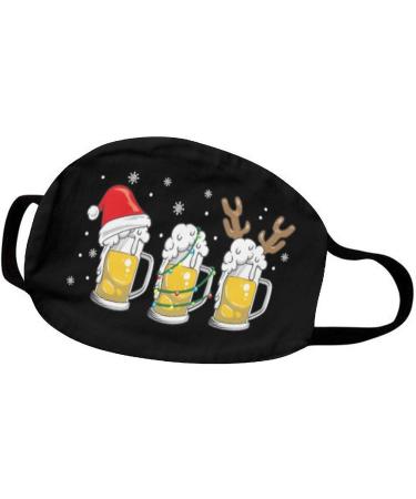 Riou Christmas Santa Claus Neck Gaiter | Multi-Function Cotton Face Mask for Outdoor Activities | Couples Holiday Protection - Buy Online on GoSupps.com