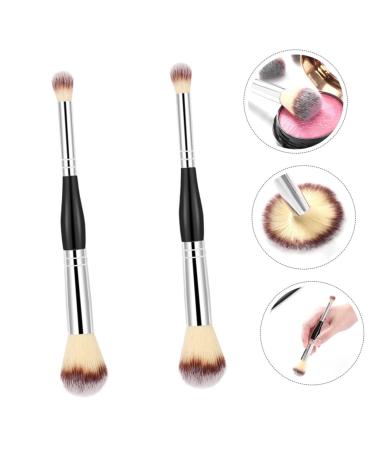 FRCOLOR 6 Pcs Dual Ended Powder Brush Set Blusher Concealer & Makeup Applicator Tools for Women | Aluminum Tube Brushes - Buy Online on GoSupps.com