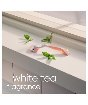 Gillette Venus ComfortGlide Womens Razor Blade Refills - 6 Count, White Tea Scented Gel Bar, Skin Irritation Protection - Buy Online on GoSupps.com