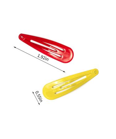 120Pcs Snap Hair Clips - 2 Inch Metal Barrettes in 40 Assorted Colors for Girls, Women, Kids - No Slip Hair Accessories in Cute Candy Colors - Buy Online on GoSupps.com