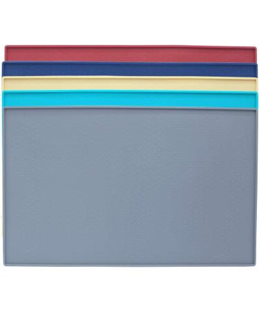 AMZNOVA Large Waterproof Dog Feeding Mat 60x40cm - Anti-Slip Silicone Pet Food Mat Grey - Buy Online on GoSupps.com
