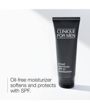 Clinique For Men Broad Spectrum SPF 21 Face Moisturizer | Oil Free Face Lotion With SPF | Hydrating + Protecting | For All Skin Types 3.4 Fl Oz - Buy Online on GoSupps.com
