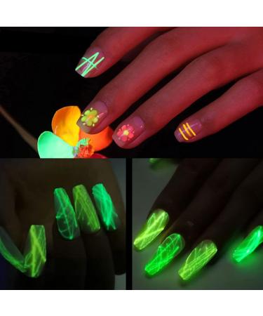 Spider Gel Nail Polish | Odorless Glow in The Dark Spider Gel - 8ml Nail Art Liner Gel Highlight Nails Manicure Kit Beautiful for Home DIY Nail Salon Dedaiby - Buy Online on GoSupps.com