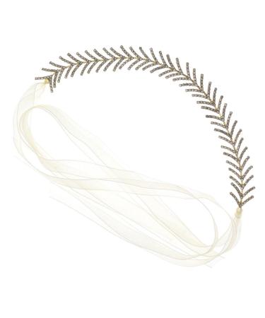 ifundom Accessories Rhinestone Headband Delicate Hairband wedding headband Girl Haircut Decor flower girl hair accessory wedding headpiece for bride accessories Fashion Metal Headband