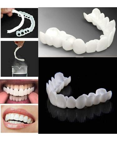 Giural Fake Teeth Prostheses - 2 Pairs of Cosmetic Temporary Dentures & Veneers for a Perfect Smile - Buy Online on GoSupps.com
