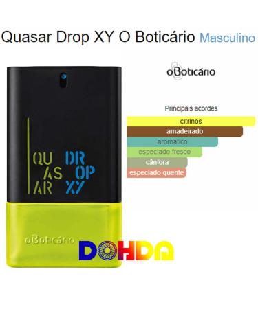 Boticario - Linha Quasar - Colonia Masculina Drop XY 100 Ml - (Boticario - Quasar Collection - Drop XY Eau De Toilette For Men 3.38 Fl Oz) - Buy Online on GoSupps.com