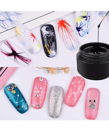 XOINLLA 6 Colors Spider Gel - Soak Off UV LED Nail Art Gel for DIY Manicure & Drawing | Elastic Nail Gel Polish - Buy Online on GoSupps.com