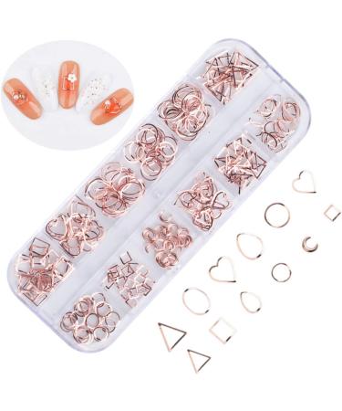 Housoutil 1 Box Manicure Decoration Decorations Boxed Knot Top Headband Nail Art Decoration Metal Nail Accessories Nail Art Rivet Velvet Cosmetic Bag Natural Nails Stud Rose Gold Size 1 As Shown - Buy Online on GoSupps.com