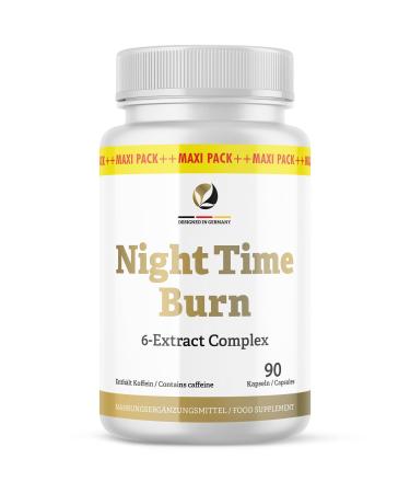 Night Time Burn Capsules | Pour les personnes soucieuses de leur sant | Facile utiliser | 90 capsules.