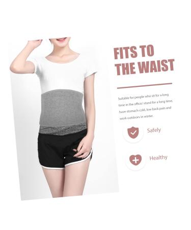 Charcoal Waist Support Heating Pad - Portable Lumbar Belt for Cozy Warmth & Sports Support | 82x28x0.6cm Light Grey - Buy Online on GoSupps.com