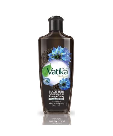 Dabur Vatika Naturals Enriched Hair Oil  Natural Moisturizing  Strengthening and Hair Oil for Healthy Scalp  Nourishing Hair Oil for Soft  Manageable  Smooth & Silky Hair From Root to Tip (Black Seed) BlackSeed