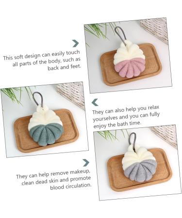NOLITOY 4 Pcs Bath Bouquet Body Scrubber - Exfoliating Mesh Pouf & Shower Loofah | Spa Quality Shower Scrubber for Deep Cleaning & Relaxation - Buy Online on GoSupps.com