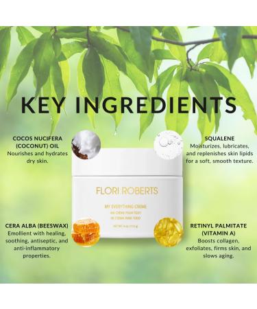 Flori Roberts My Everything Cr me - Anti-Wrinkle Moisturizer for Face Eyes & Throat | 4oz Skin Firming Cream - International Shipping Available - Buy Online on GoSupps.com