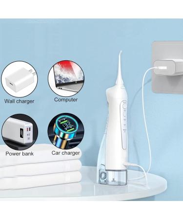 USB Charging Cable for Water Flossers - Portable Cordless Oral Irrigator Replacement Charger for Nicwell Fairywill & More - 4.1FT - Buy Online on GoSupps.com