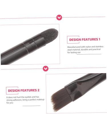 FOYTOKI 30 Pcs Eye Shadow Brush Makeup Eyeshadow Sponge Dual Ended Makeup Brush Brow Brush Black Nylon - Buy Online on GoSupps.com