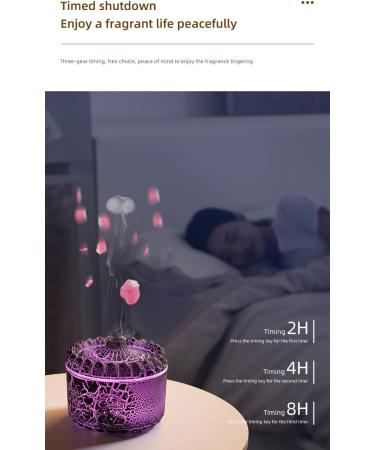 Essential Oil Diffuser with Remote - 300ml Volcano Aromatherapy Humidifier | Cool Mist Auto-Off 2 Modes | Perfect for Home & Office (Black - Buy Online on GoSupps.com